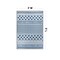 World Rug Gallery Contemporary Bohemian Geometric Reversible Recycled Plastic 3' X 5' Blue Outdoor Rug 6073BLUE3X5 - alternate 2